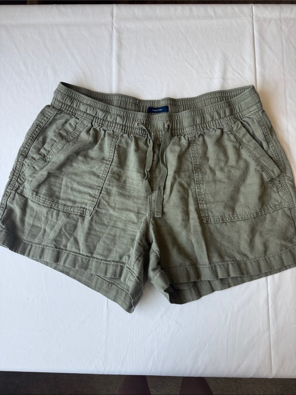 Nautica Olive Green Women's Bermuda Shorts